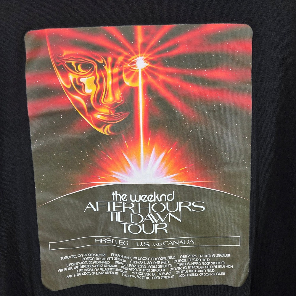 The Weeknd After Hours Til Dawn Tour Black Long Sleeve T-Shirt - Picture 2 of 3